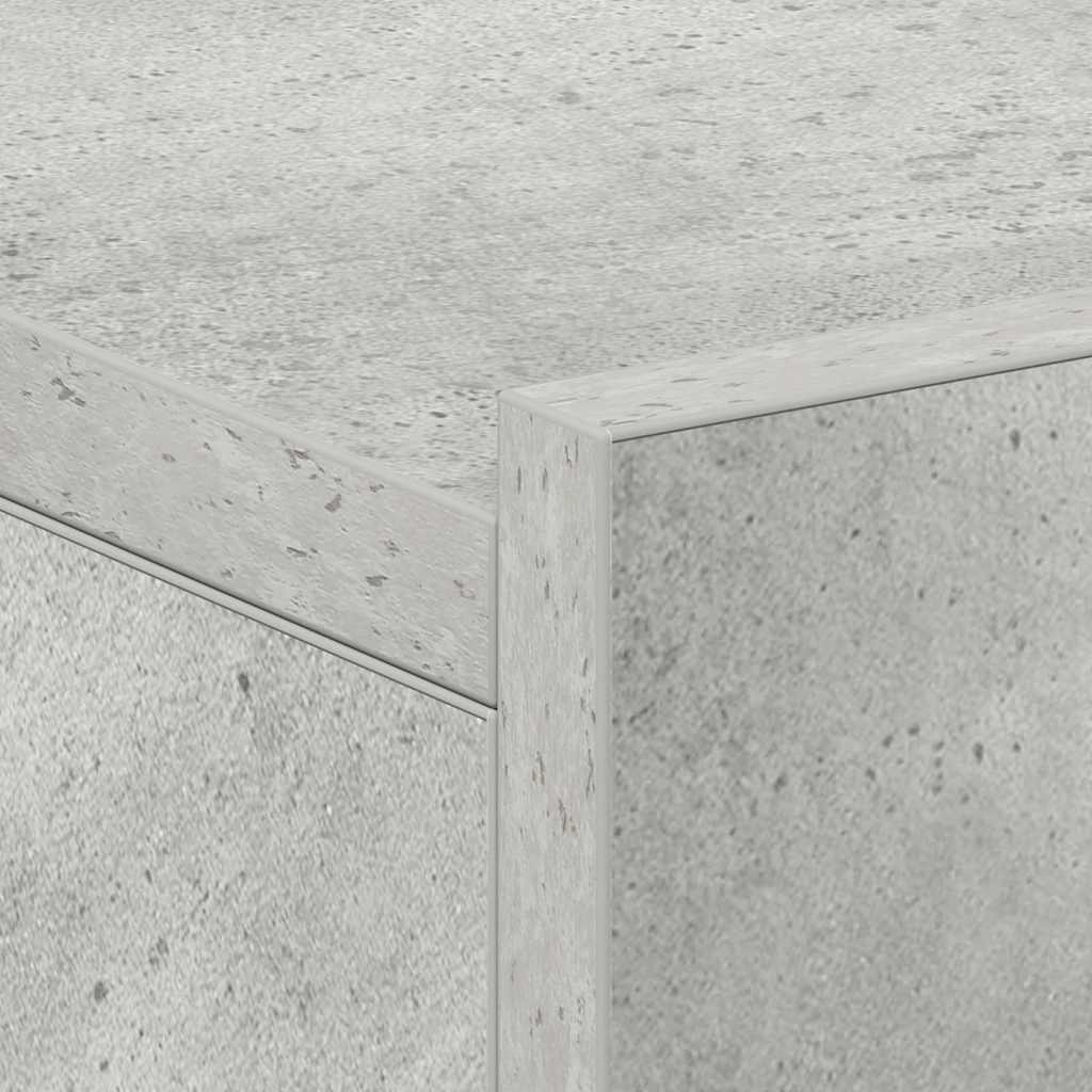 Floating Nightstands 2 pcs Concrete Grey 40x30x15 cm