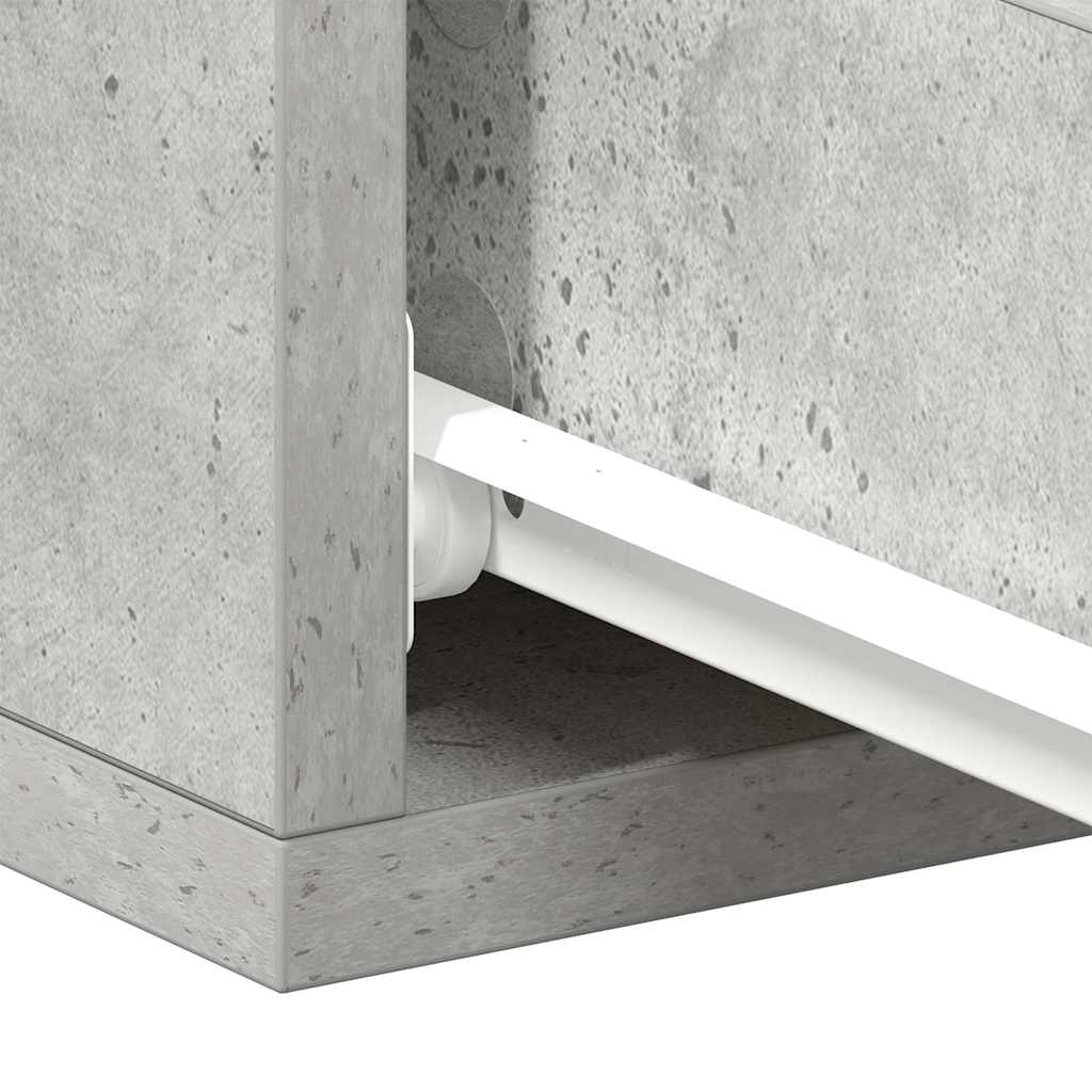 Floating Nightstands 2 pcs Concrete Grey 40x30x15 cm