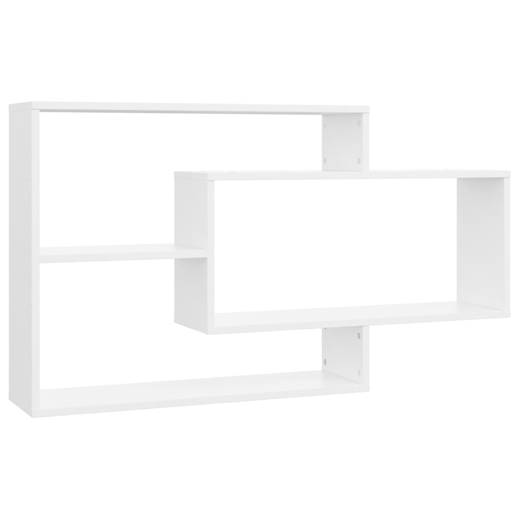 vidaXL Wall Shelf White 104x20x58.5 cm Engineered Wood