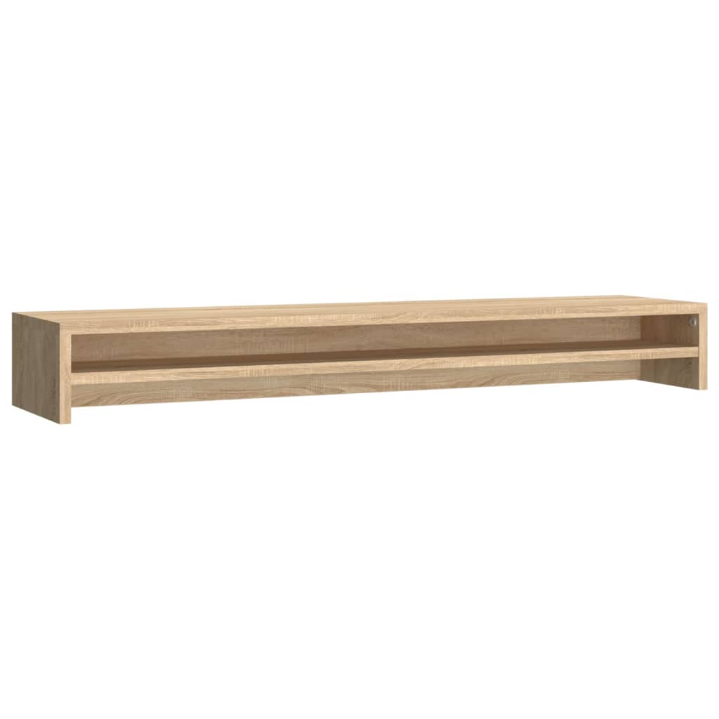 vidaXL Monitor Stand Sonoma Oak 100x24x13 cm Engineered Wood