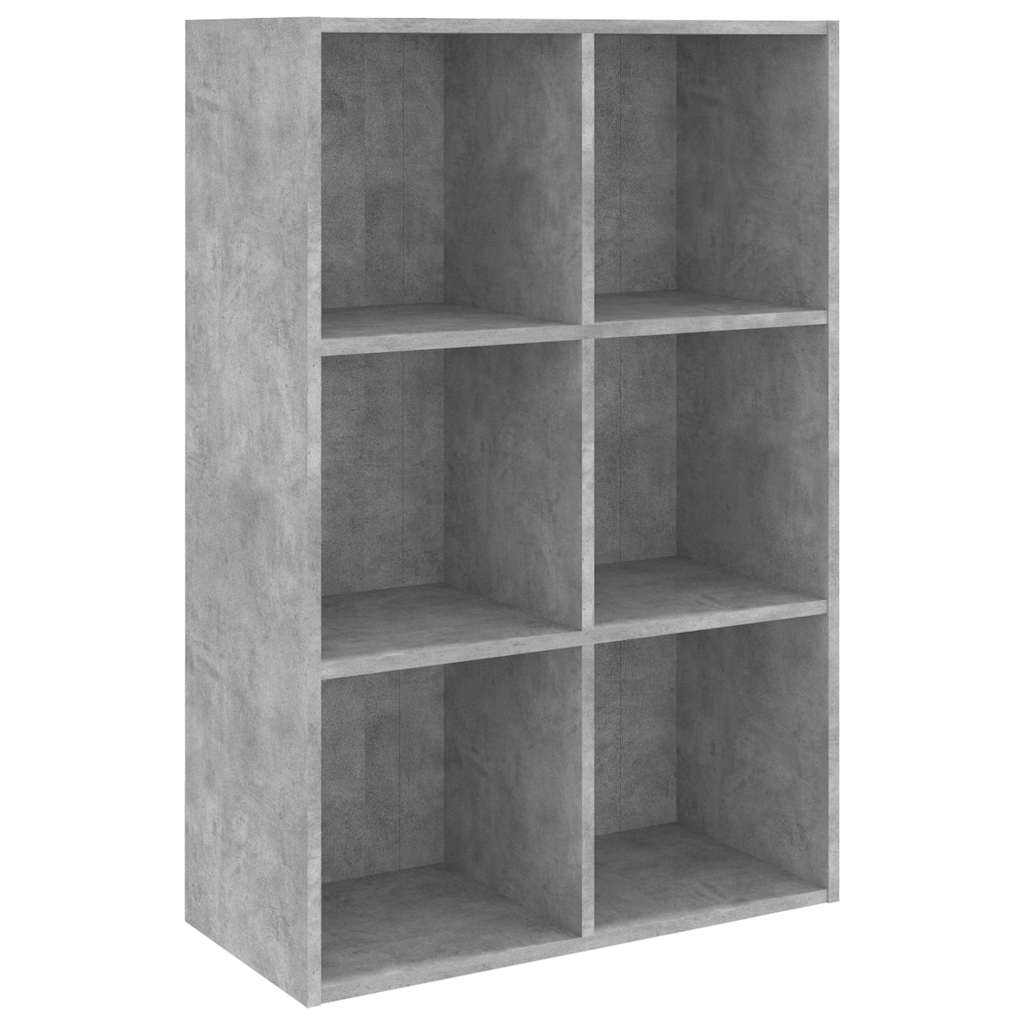 Book Cabinet/Sideboard Concrete Grey 66x30x98cm Engineered Wood