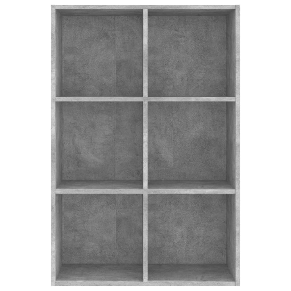 Book Cabinet/Sideboard Concrete Grey 66x30x98cm Engineered Wood