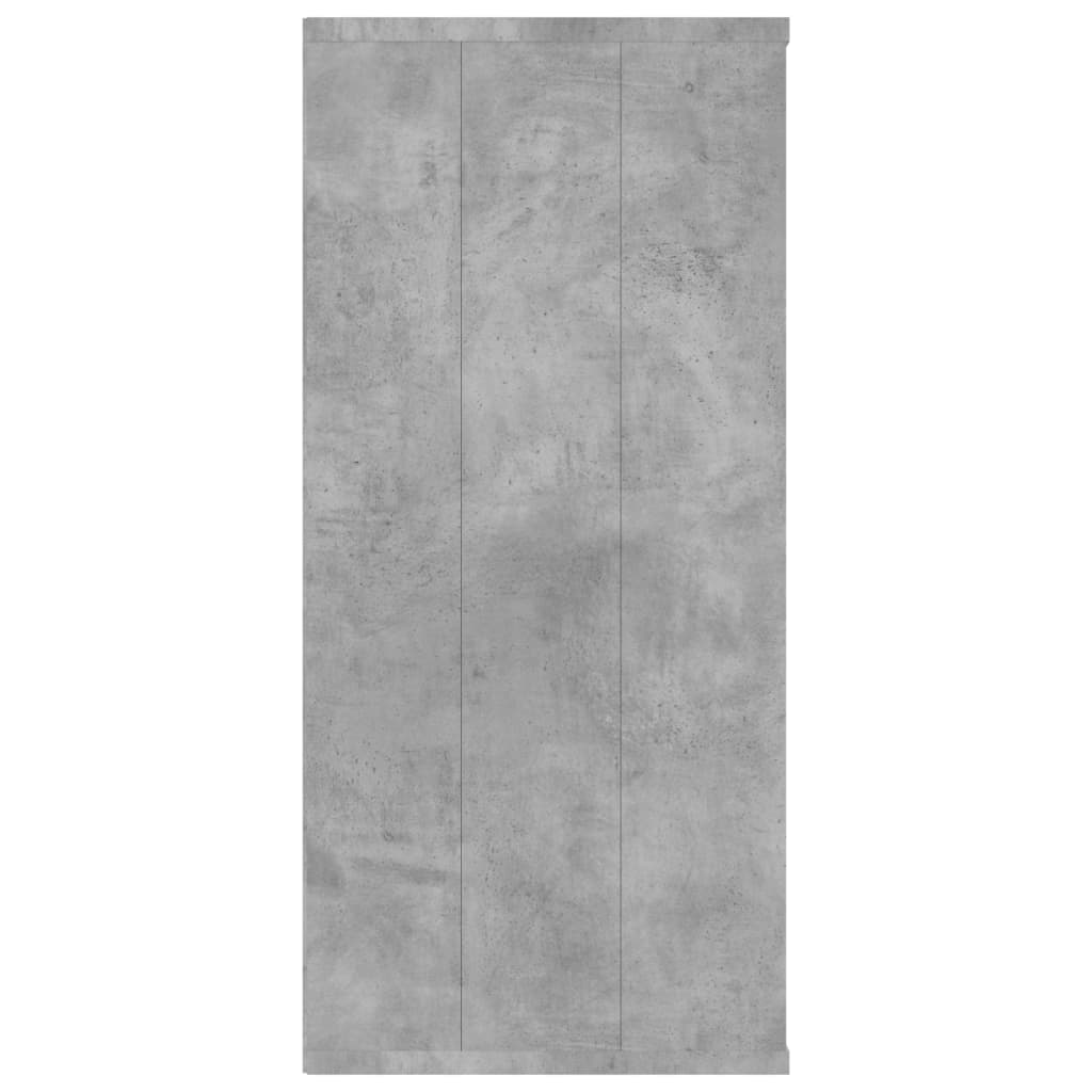 800346 vidaXL Book Cabinet/Sideboard Concrete Grey 66x30x98 cm Engineered Wood