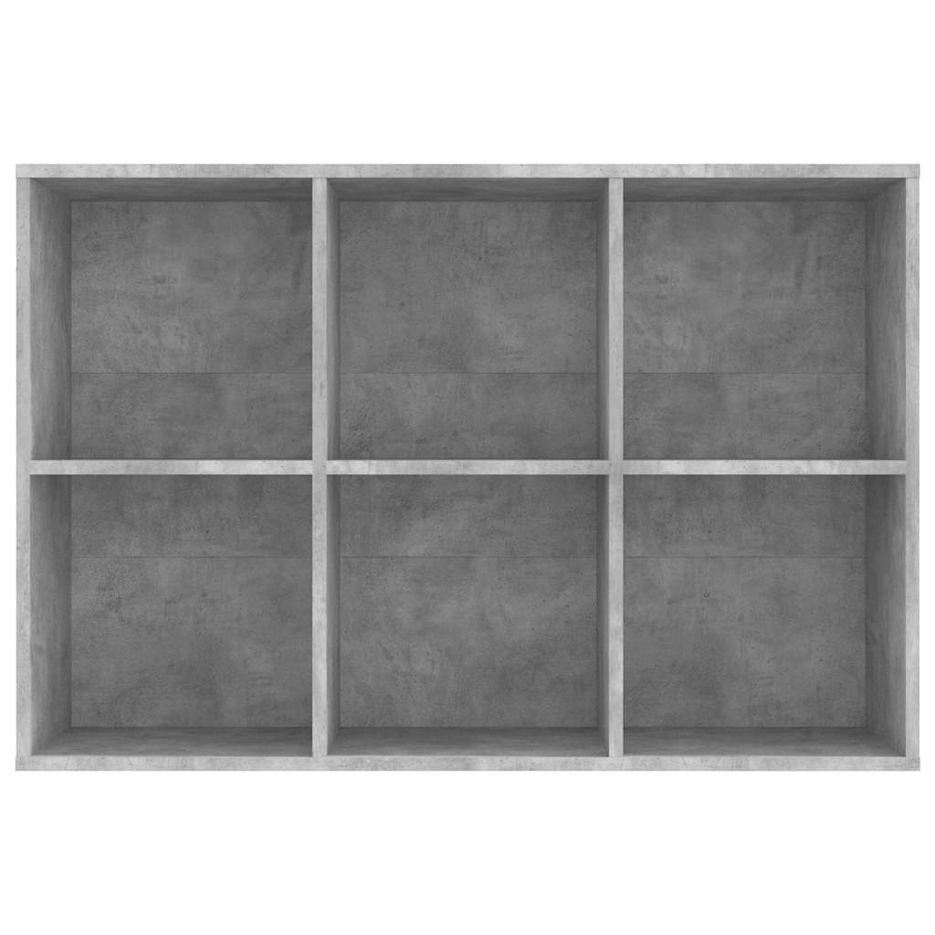 Book Cabinet/Sideboard Concrete Grey 66x30x98cm Engineered Wood