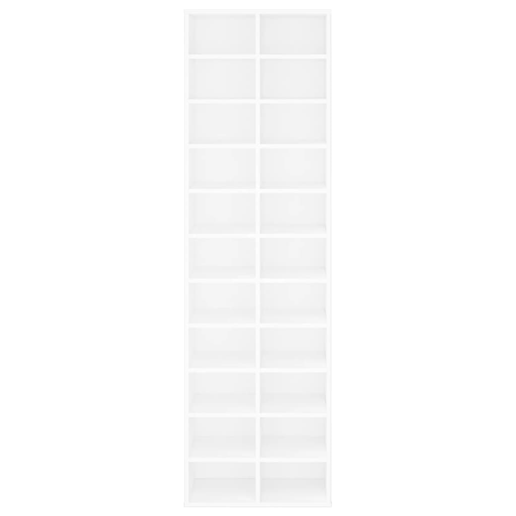 vidaXL Shoe Cabinet White 54x34x183 cm Engineered Wood