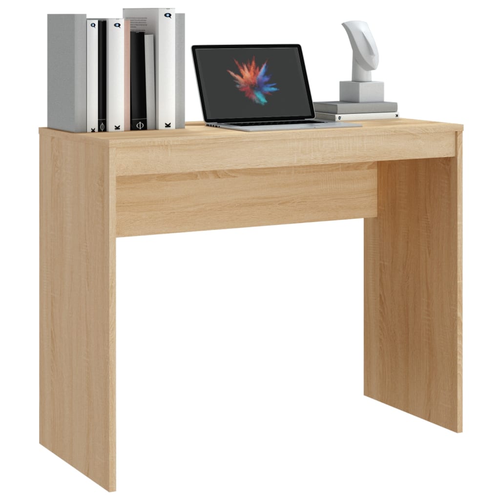 vidaXL Desk Sonoma Oak 90x40x72 cm Engineered Wood