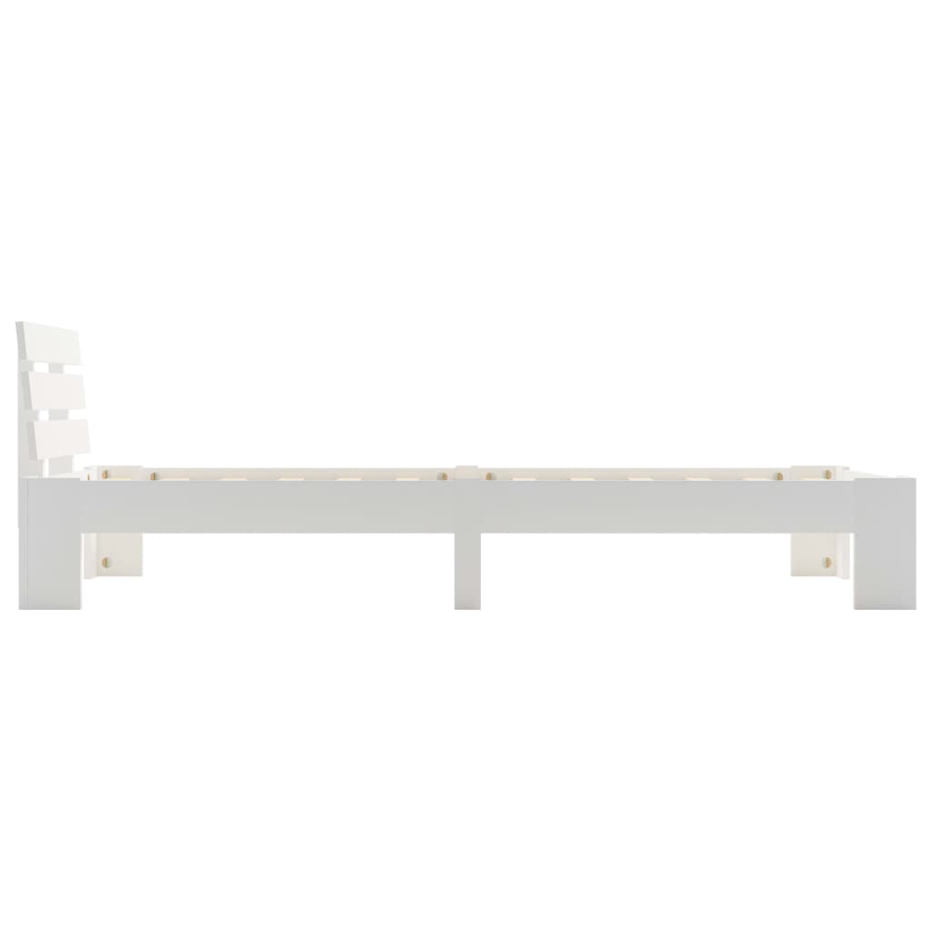 Bed Frame | White | Solid pine wood, plywood | Single | Durable