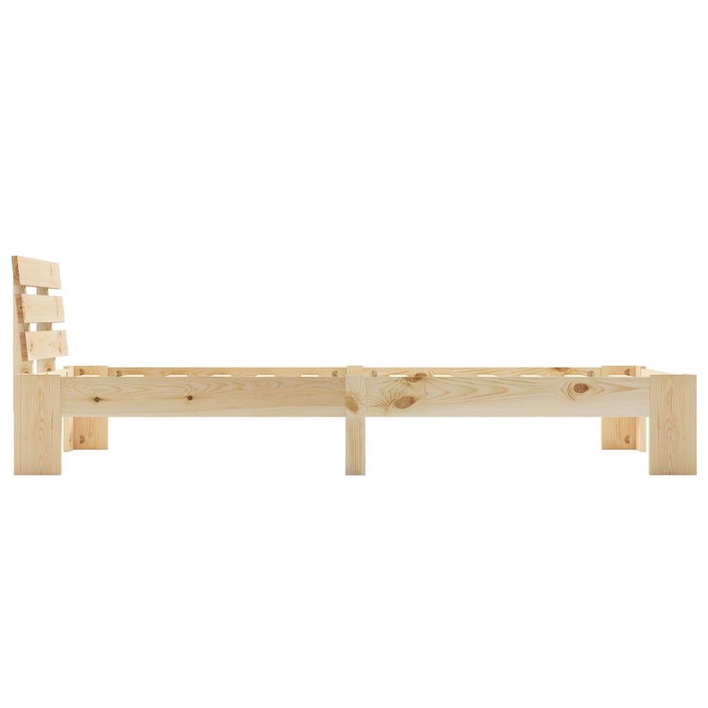 Bed Frame | Natural | Solid Pine Wood, Plywood | Single |  Durable