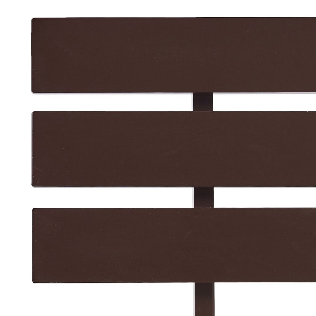 Bed Frame without Mattress Dark Brown Solid Pine Wood 100x200 cm