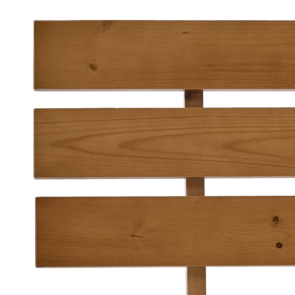 Bed Frame without Mattress Honey Brown 140x200cm Solid Wood Pine
