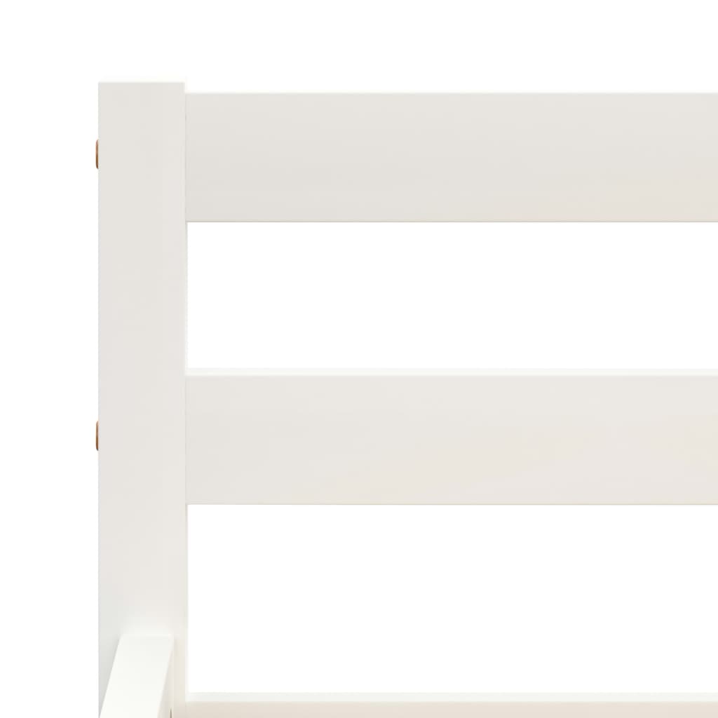 Bed Frame | White | Solid pine wood, plywood | 160x200 cm | Durable