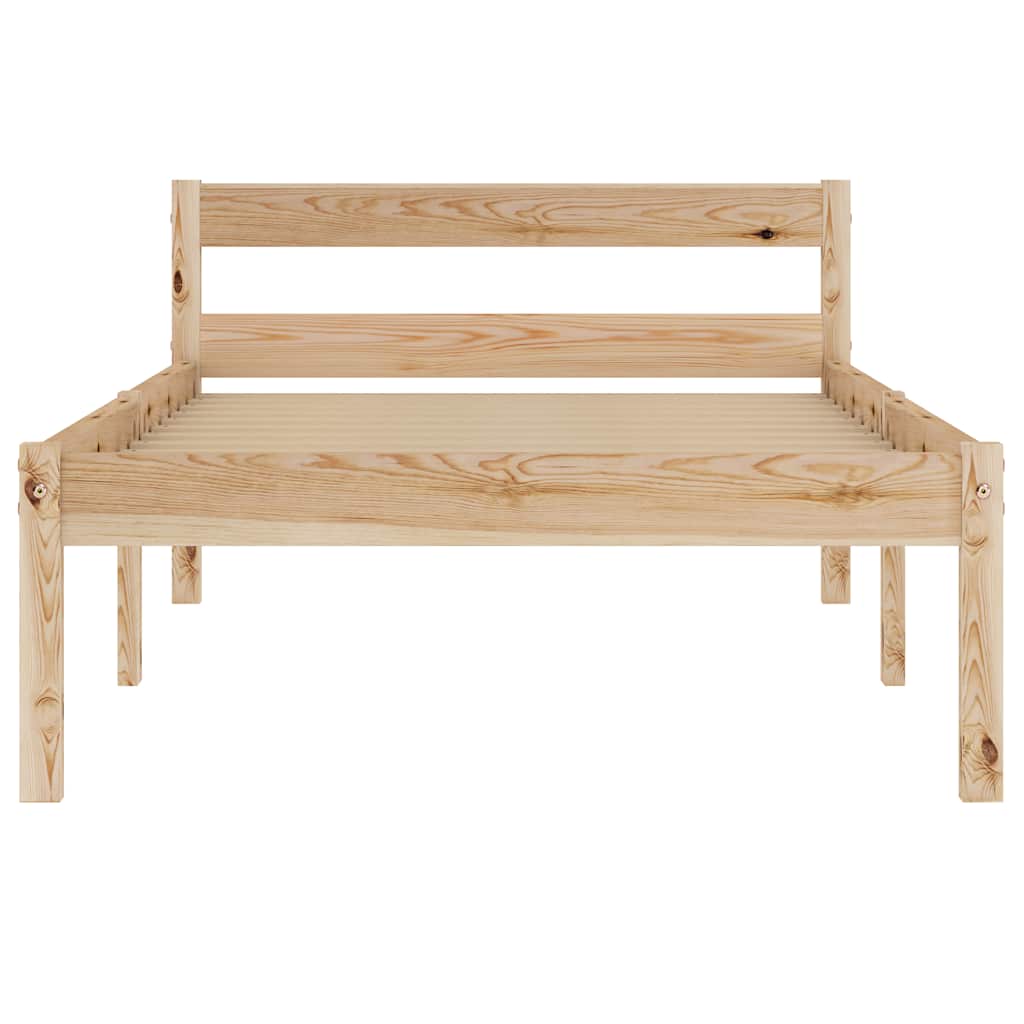 Bed Frame | Natural | Solid pine wood and plywood | Single | Durable