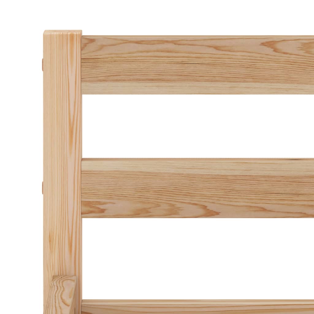 Bed Frame without Mattress Solid Pine Wood 120x200 cm