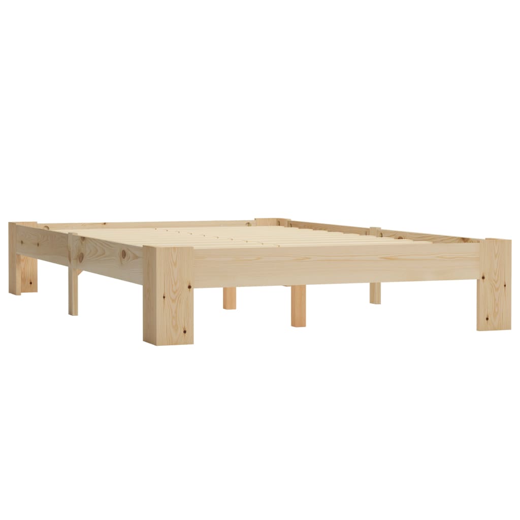 vidaXL Bed Frame without Mattress Solid Pine Wood 120x200 cm