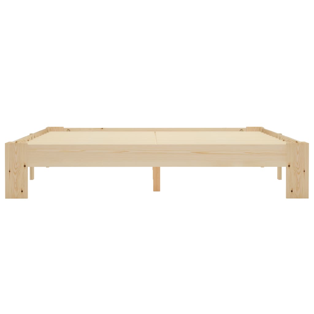 vidaXL Bed Frame without Mattress Solid Pine Wood 180x200 cm Super King