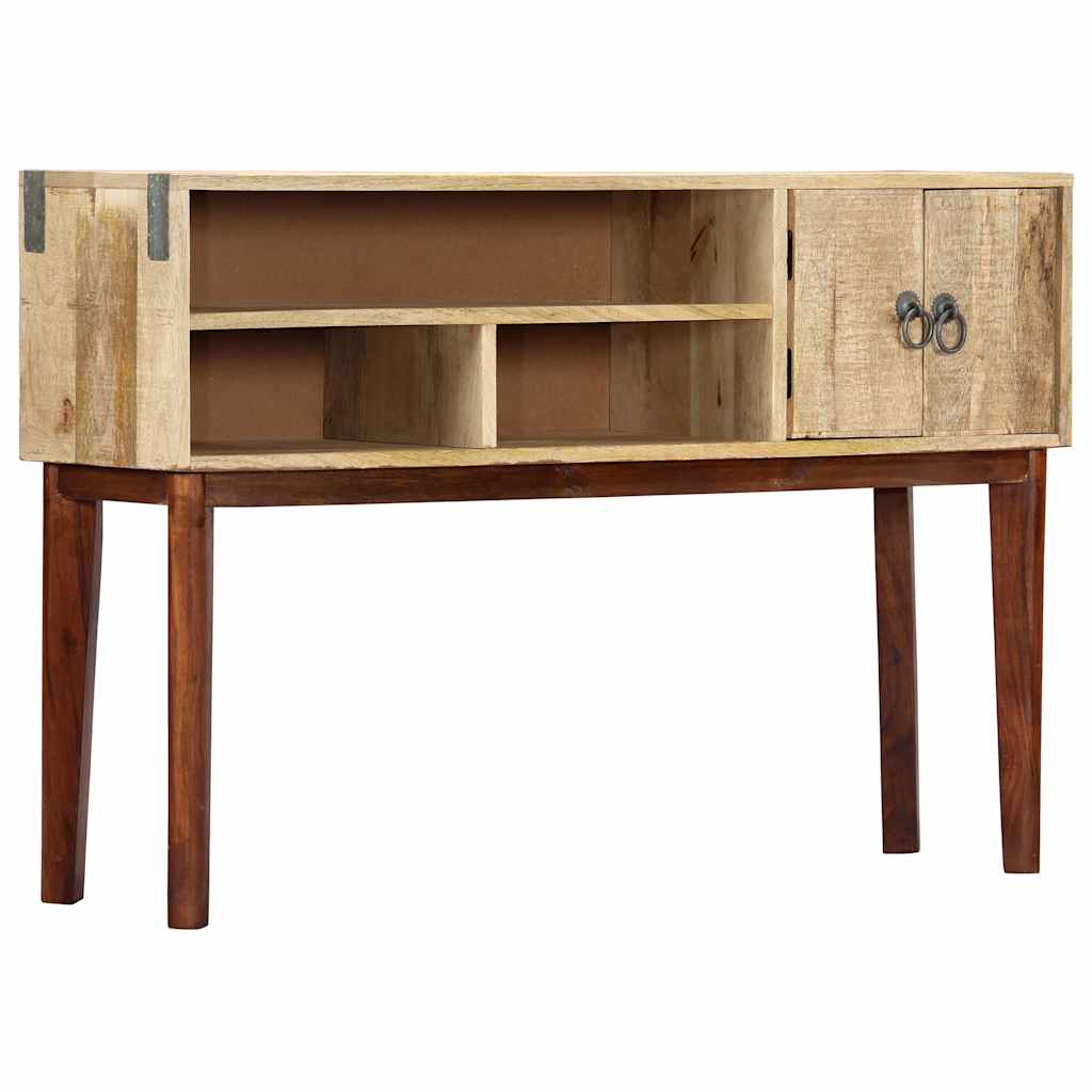 282746 vidaXL Console Table 115x30x76 cm Solid Rough Mango Wood