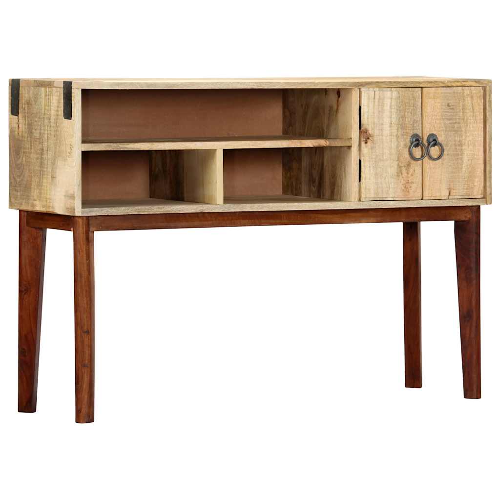 282746 vidaXL Console Table 115x30x76 cm Solid Rough Mango Wood