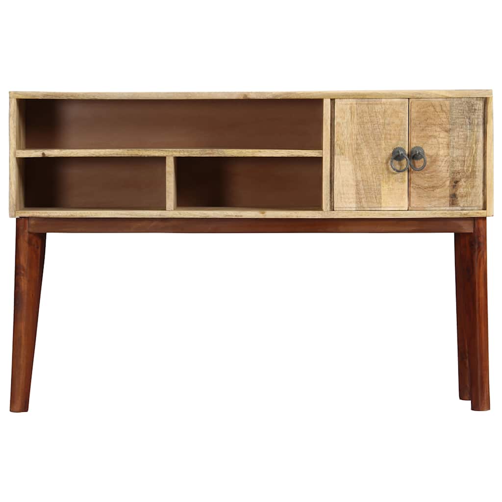 282746 vidaXL Console Table 115x30x76 cm Solid Rough Mango Wood