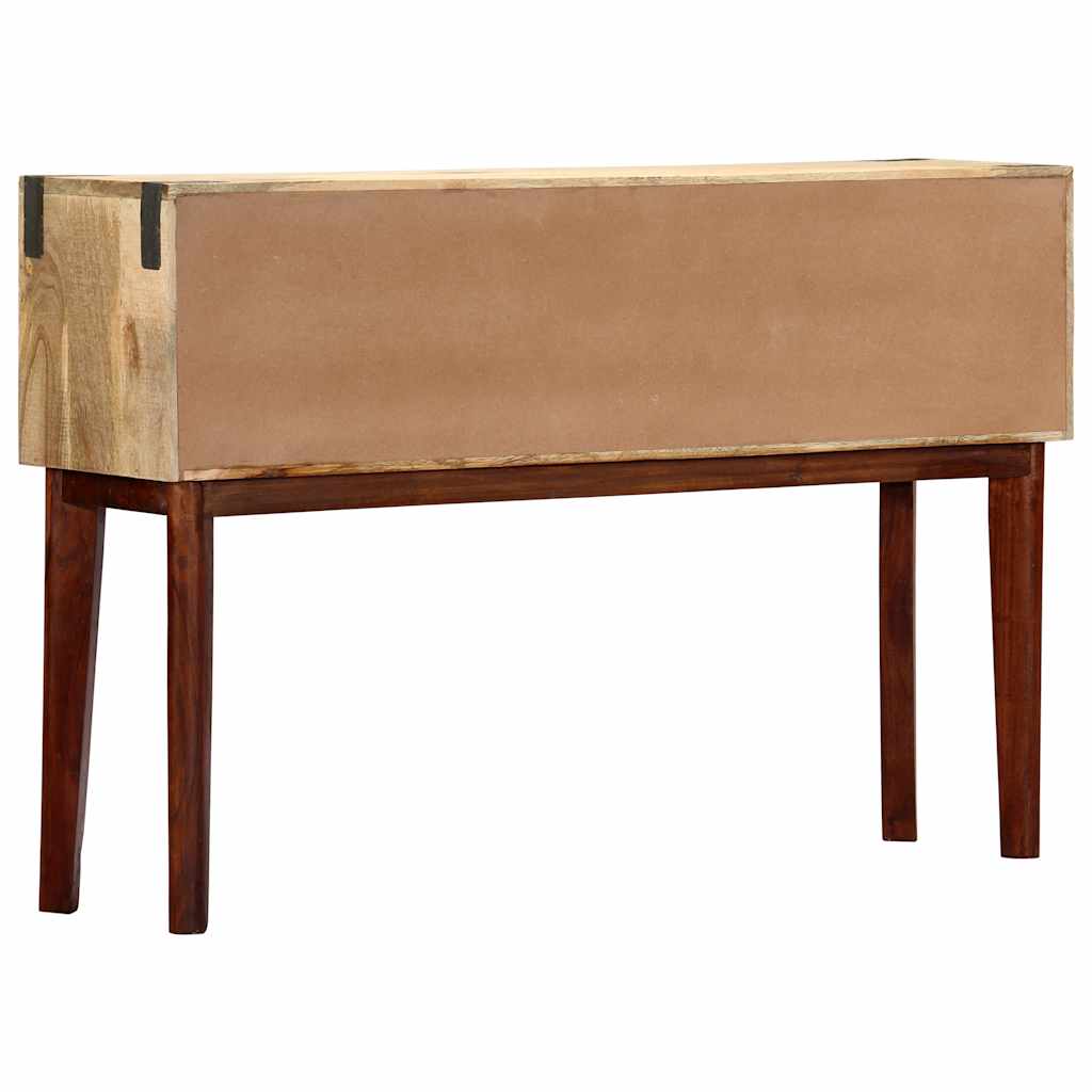 282746 vidaXL Console Table 115x30x76 cm Solid Rough Mango Wood