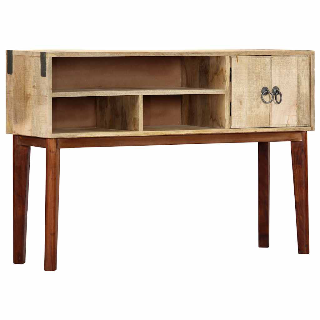 282746 vidaXL Console Table 115x30x76 cm Solid Rough Mango Wood