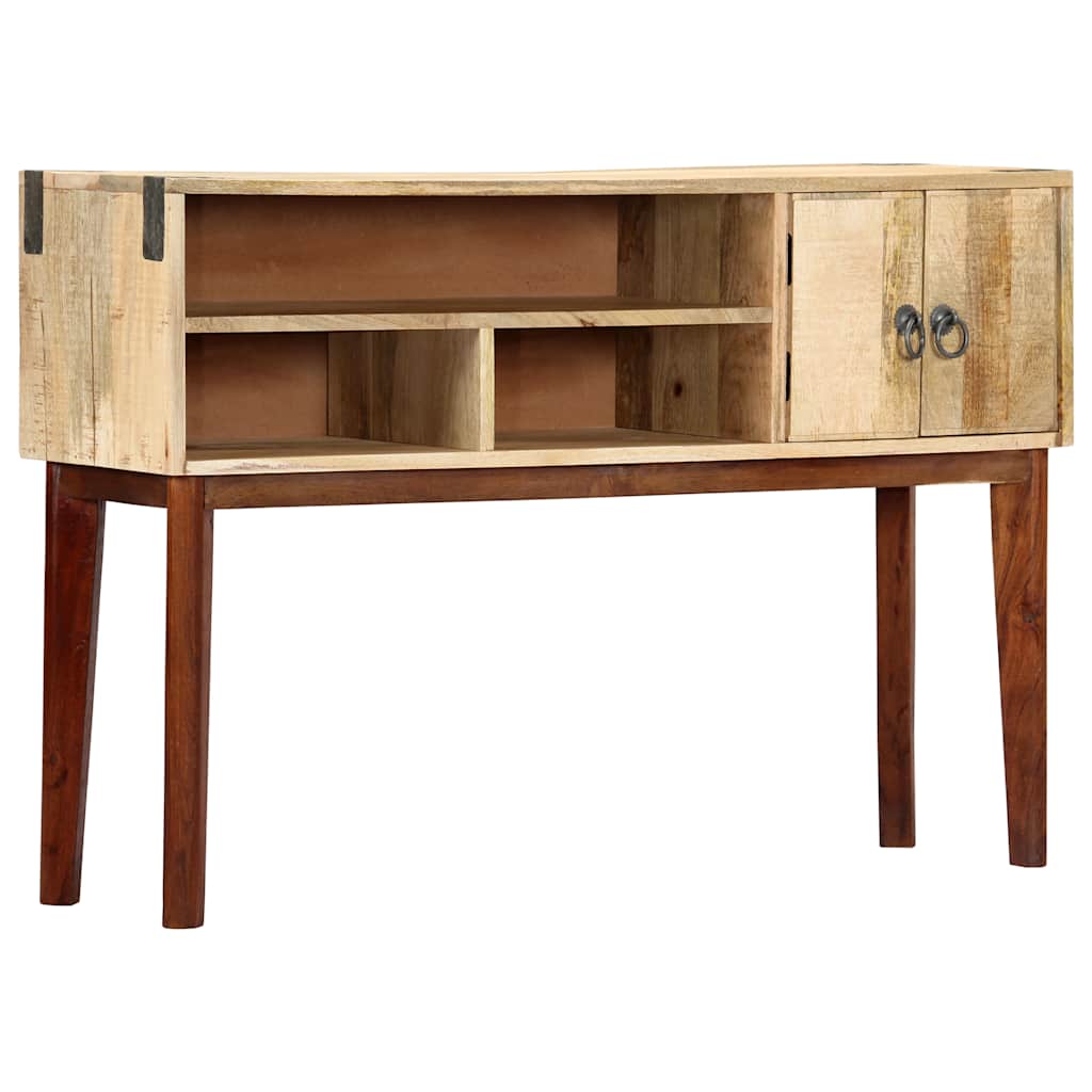 282746 vidaXL Console Table 115x30x76 cm Solid Rough Mango Wood