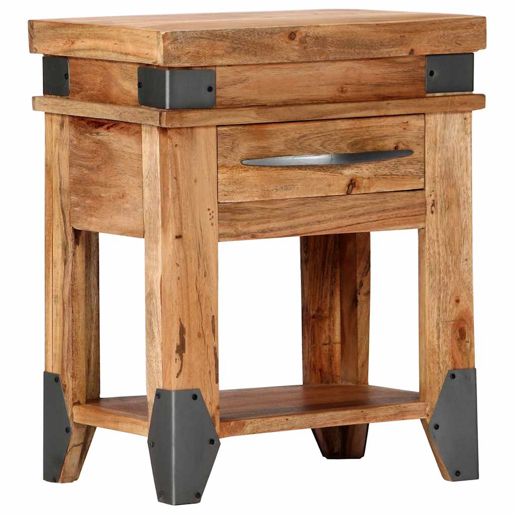 282749 vidaXL Bedside Cabinet 40x30x51 cm Solid Acacia Wood
