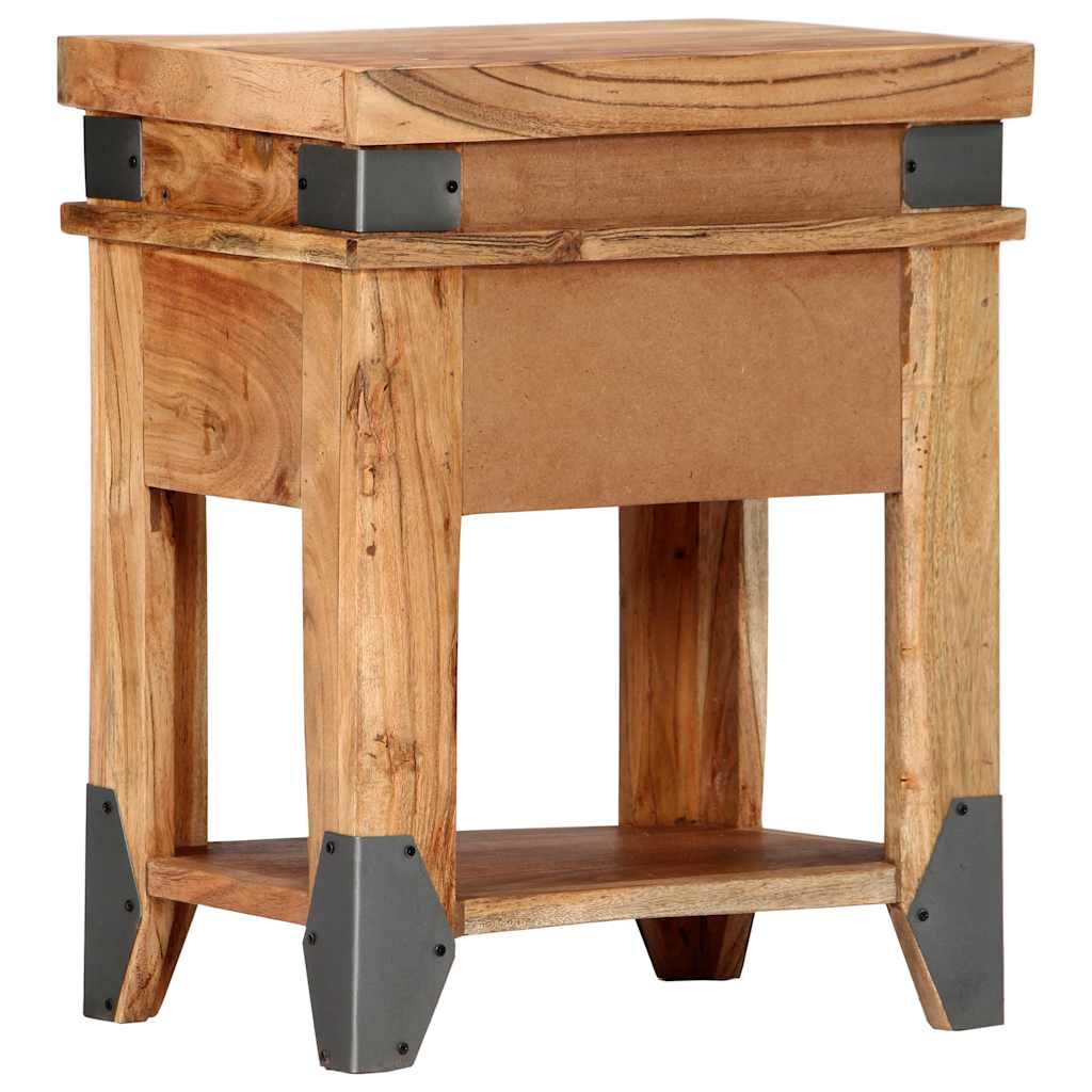 282749 vidaXL Bedside Cabinet 40x30x51 cm Solid Acacia Wood