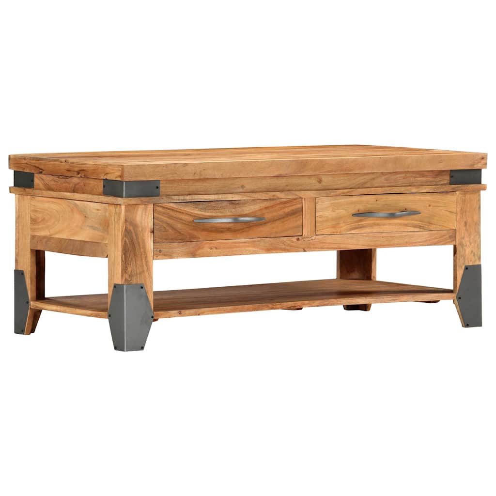 282751 vidaXL Coffee Table 110x52x45 cm Solid Acacia Wood
