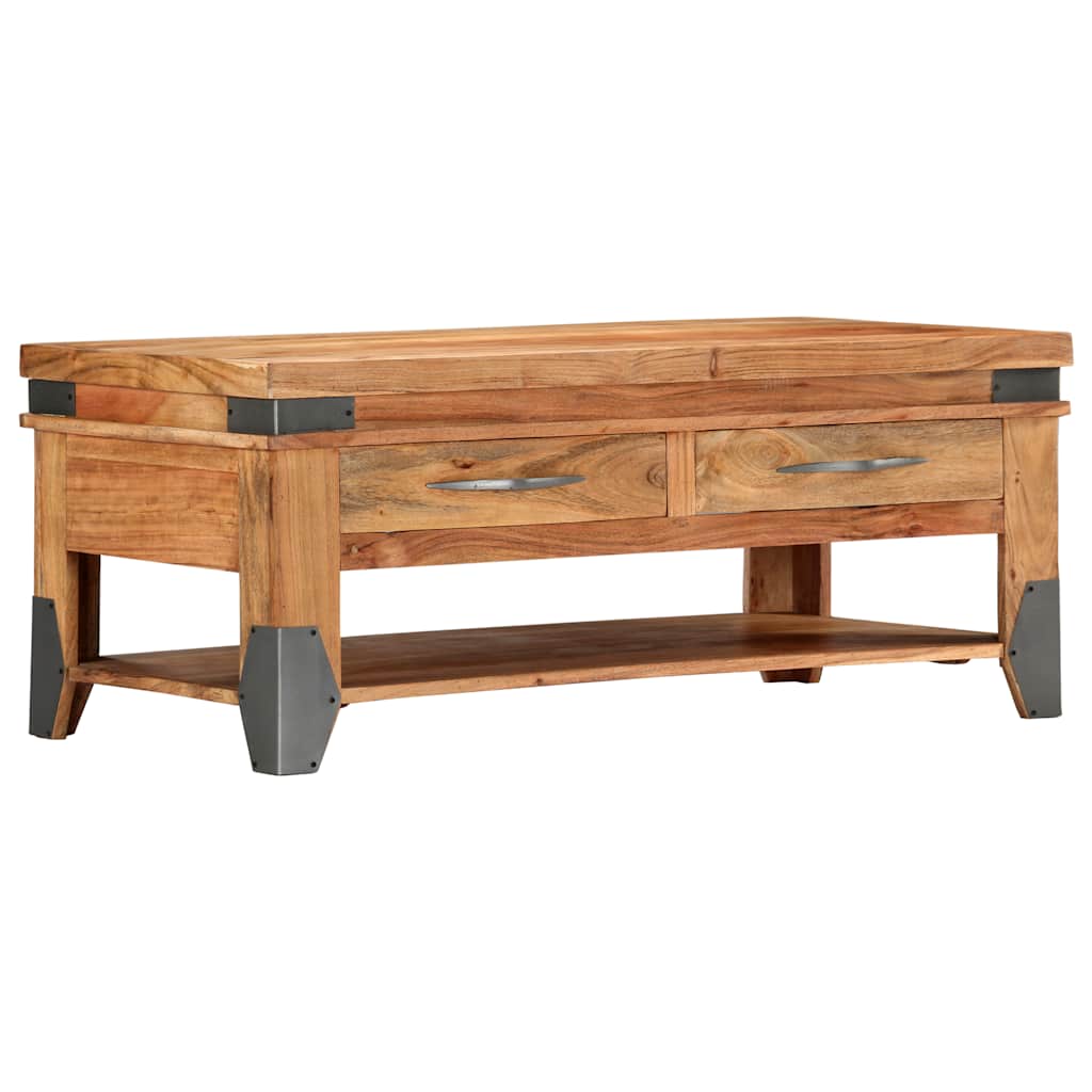 282751 vidaXL Coffee Table 110x52x45 cm Solid Acacia Wood