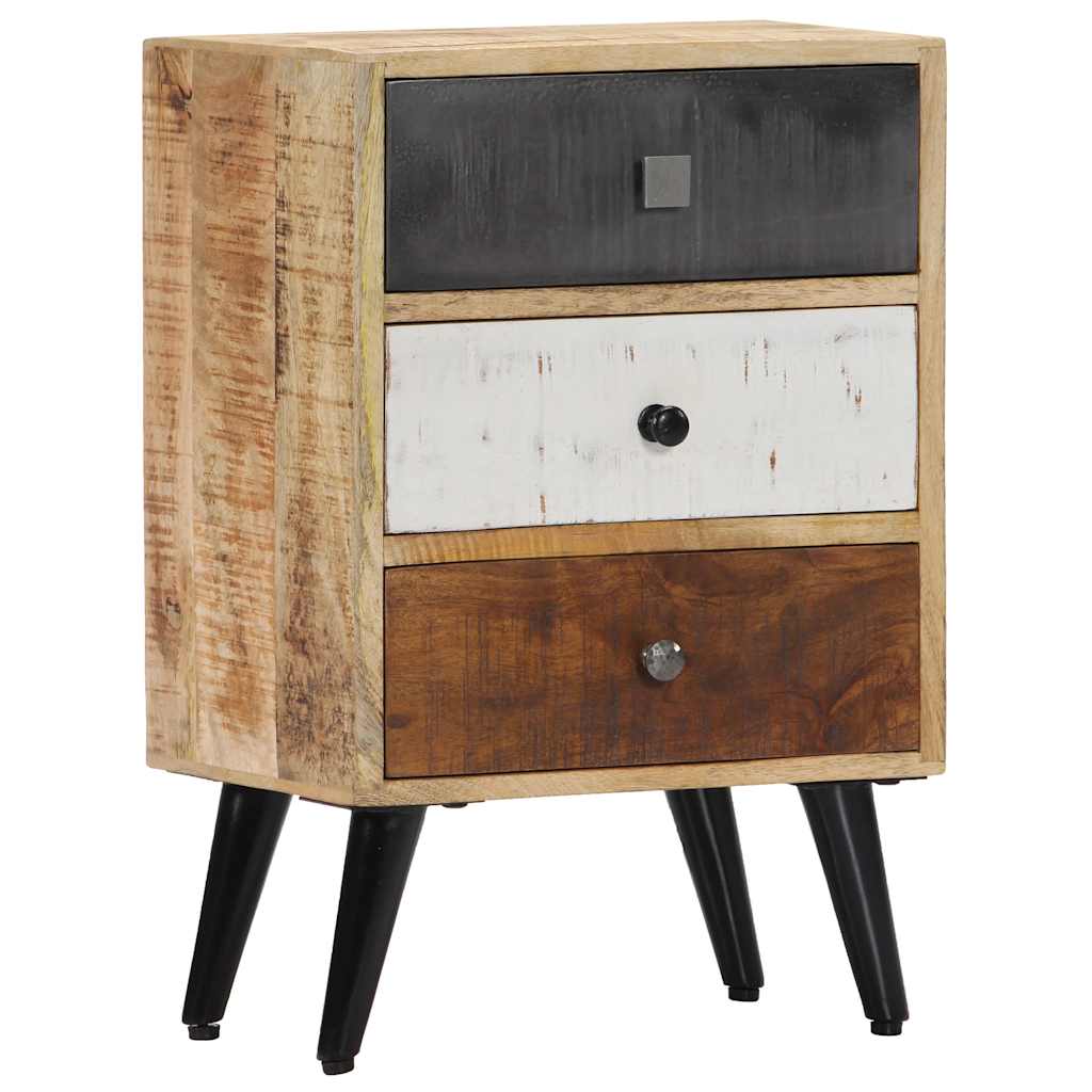 282875 vidaXL Bedside Cabinet 40x30x60 cm Solid Mango Wood