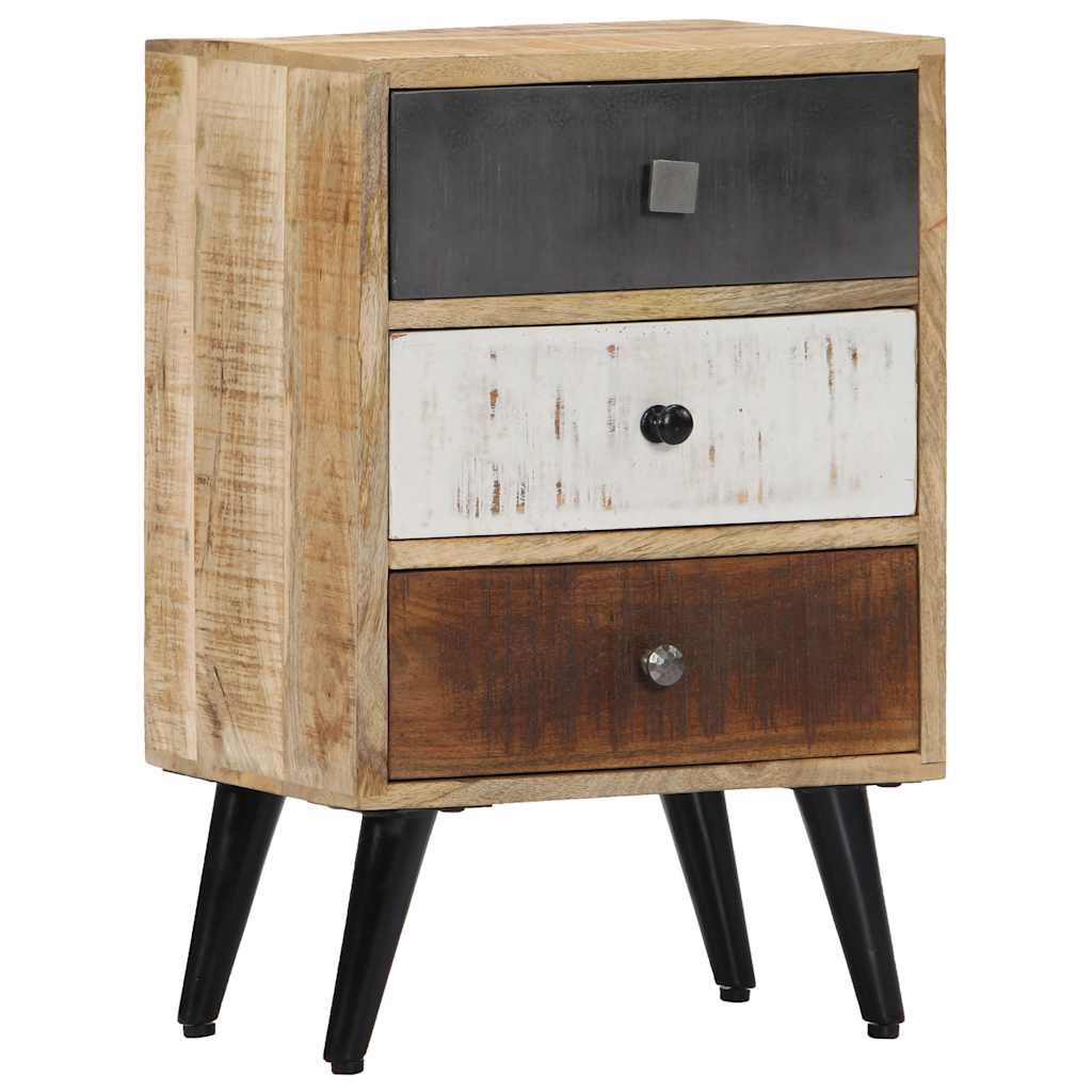 282875 vidaXL Bedside Cabinet 40x30x60 cm Solid Mango Wood