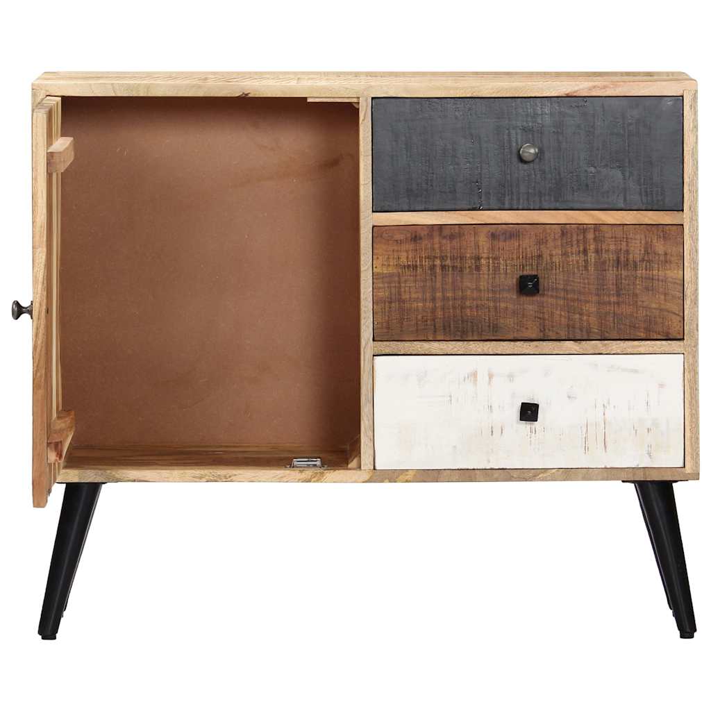 282876 vidaXL Sideboard 88x30x73 cm Solid Mango Wood