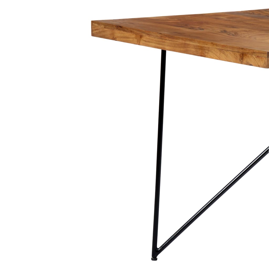 vidaXL Dining Table 180x90x76 cm Solid Acacia Wood