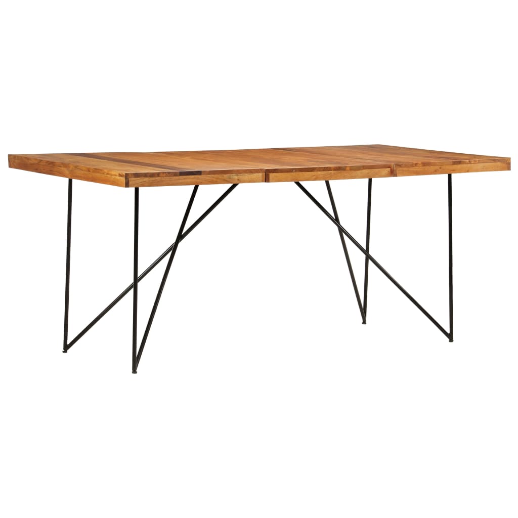 vidaXL Dining Table 180x90x76 cm Solid Acacia Wood