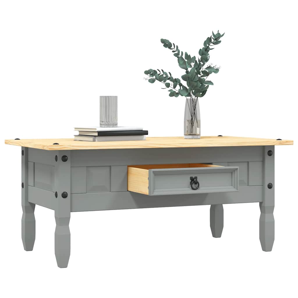 Coffee Table Mexican Pine Corona Range Grey 100x55x44 cm