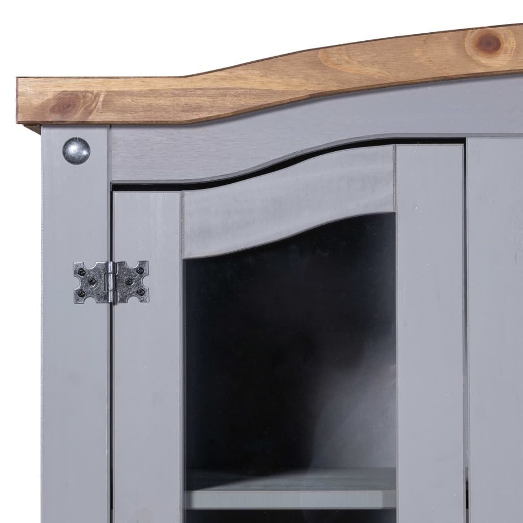 vidaXL Buffet & Hutch Mexican Pine Corona Range Grey