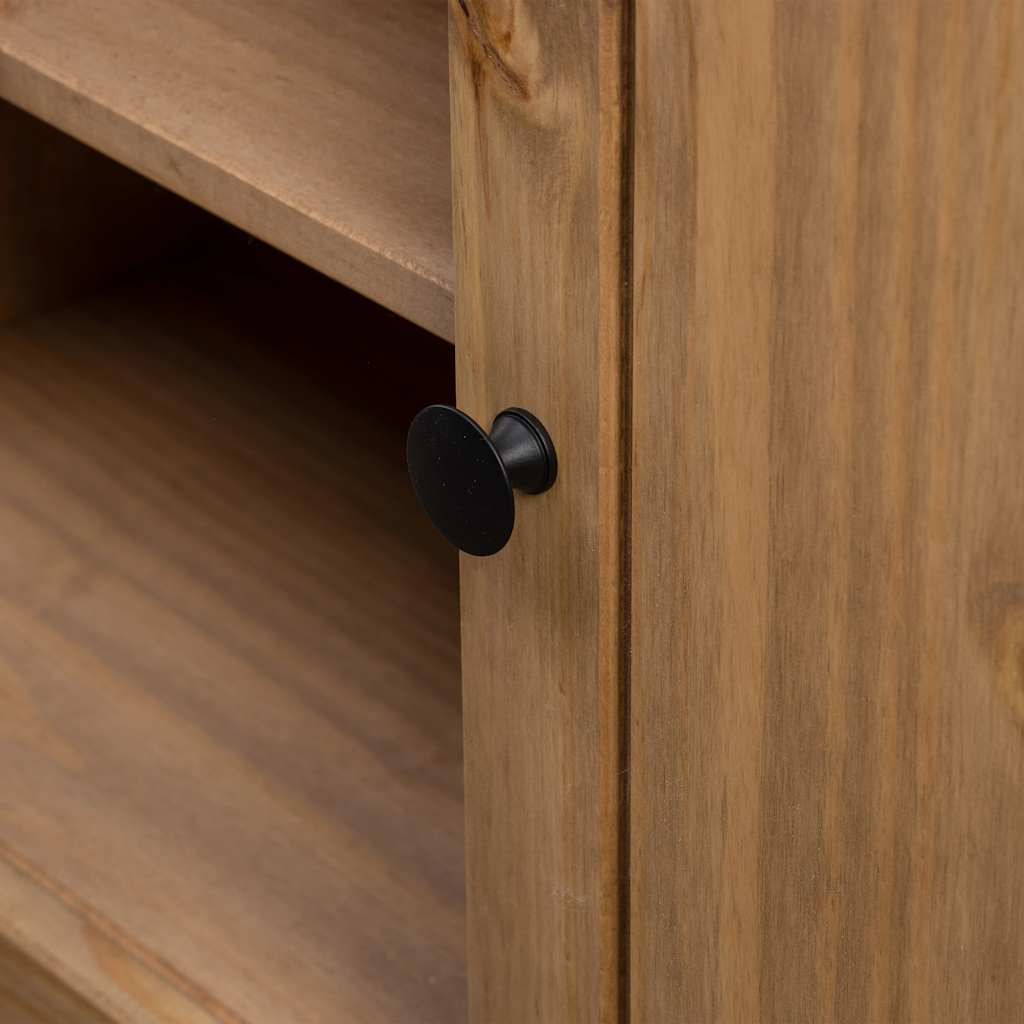 282670 vidaXL TV Cabinet 120x40x50 cm Solid Pine Wood Panama Range