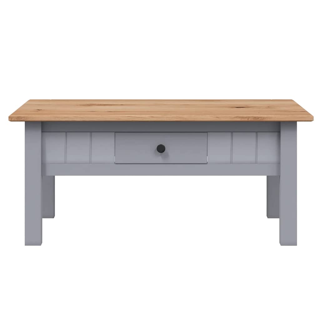 Coffee Table Grey 100x60x43.5 cm Solid Pine Wood Panama Range