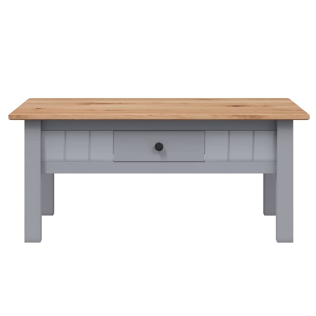 282683 vidaXL Coffee Table Grey 100x60x43,5 cm Solid Pine Wood Panama Range