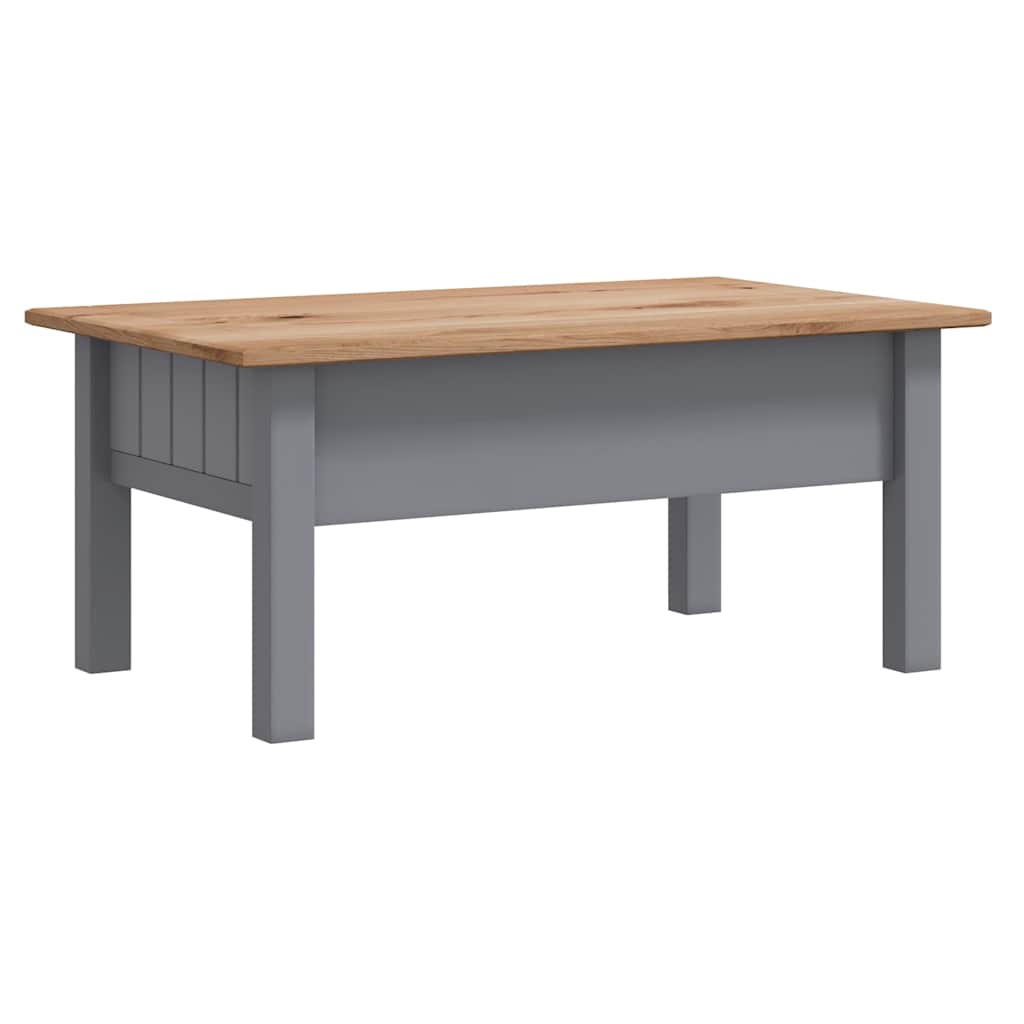 282683 vidaXL Coffee Table Grey 100x60x43,5 cm Solid Pine Wood Panama Range