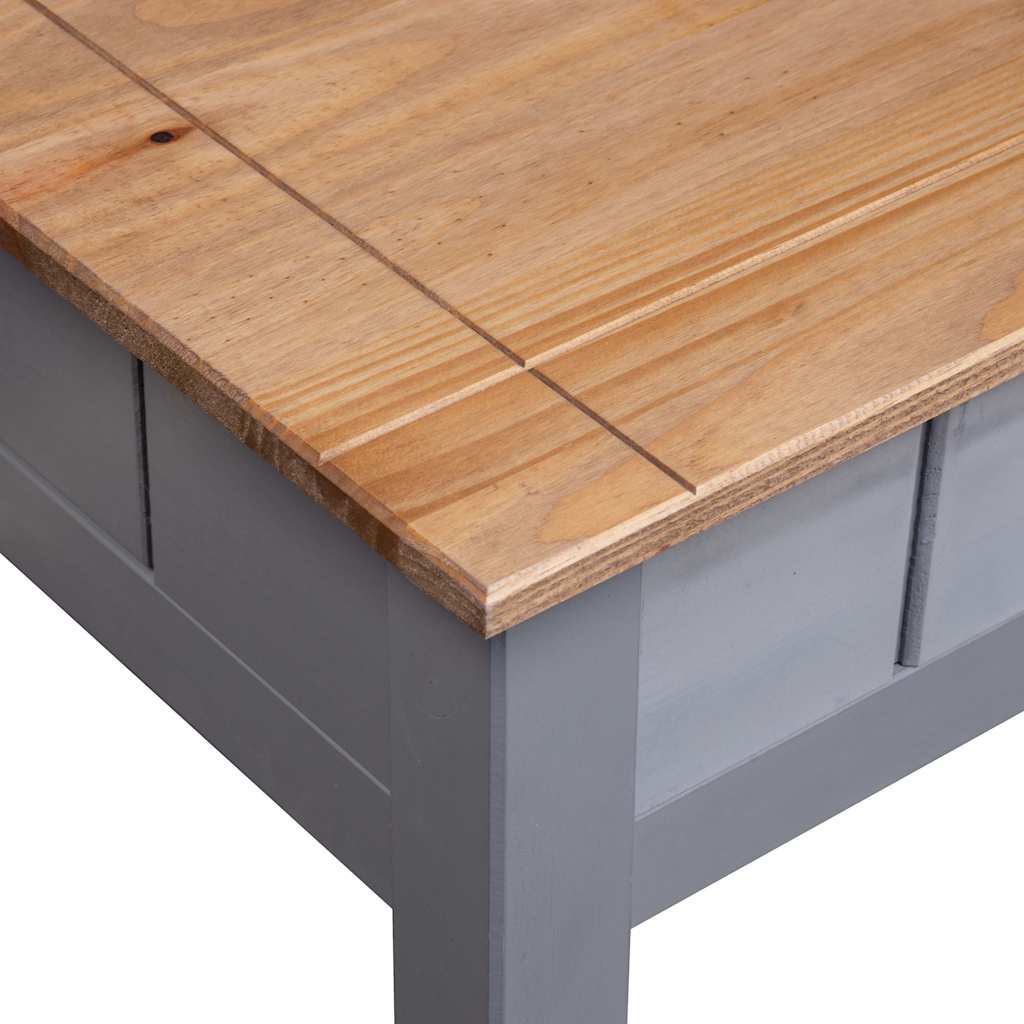 282683 vidaXL Coffee Table Grey 100x60x43,5 cm Solid Pine Wood Panama Range