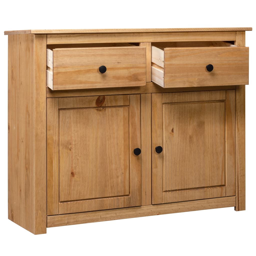 vidaXL Sideboard 93x40x80 cm Solid Pinewood Panama Range