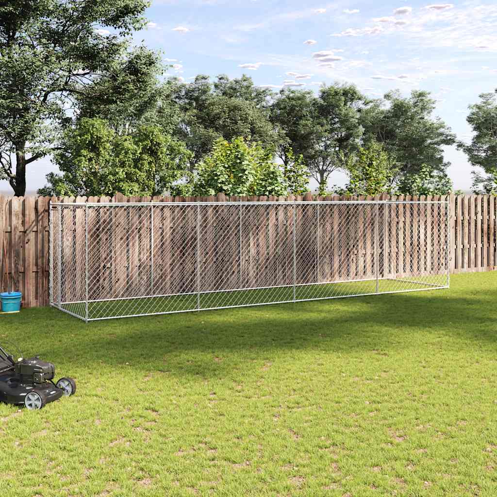 145030 vidaXL Outdoor Dog Kennel 760x192x185 cm