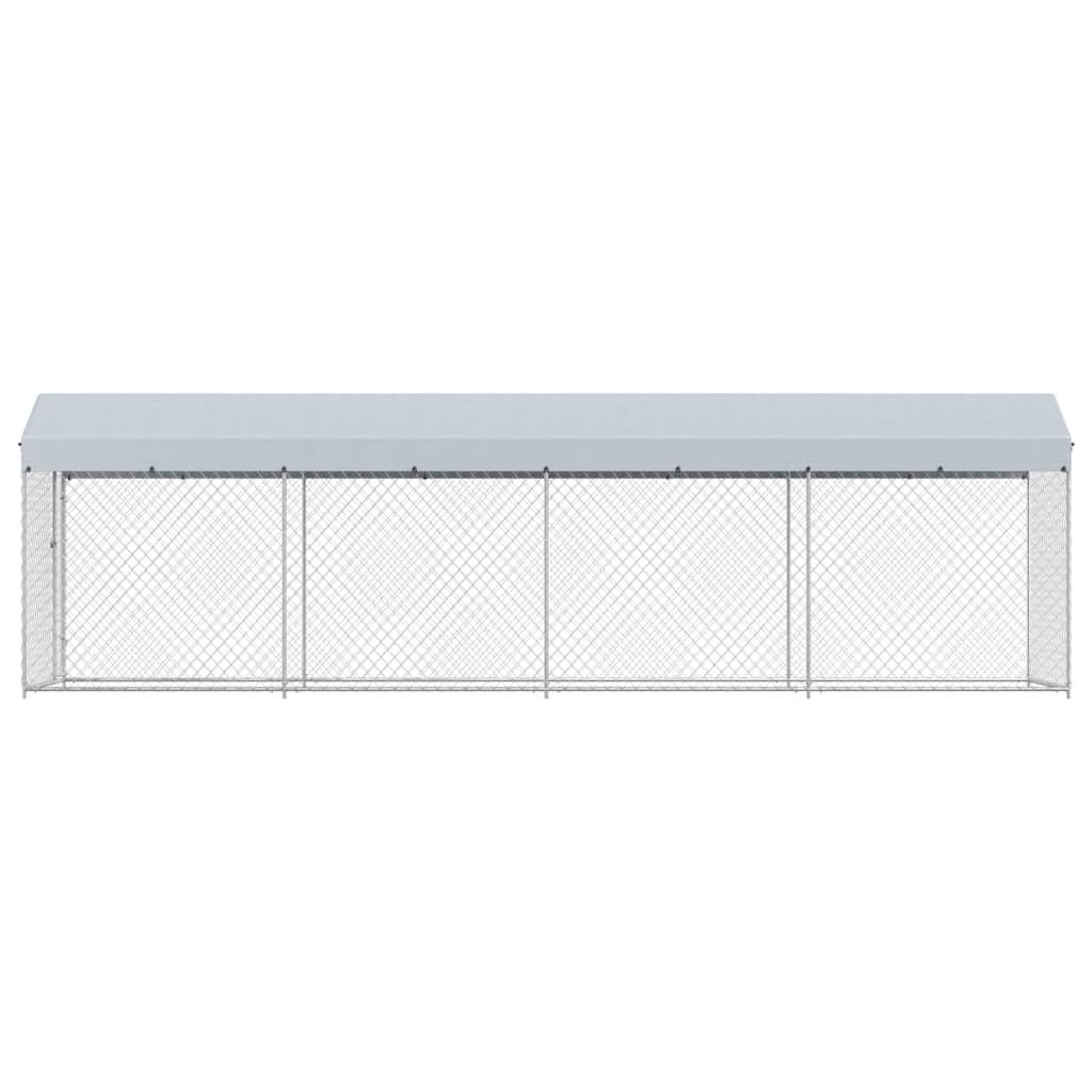 145031 vidaXL Outdoor Dog Kennel with Roof 760x190x225 cm