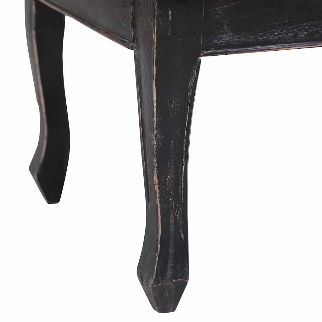 283904 vidaXL Coffee Table Black 120x60x45 cm Solid Mahogany Wood