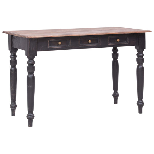 Desk | Old brown | Solid mahogany wood | Medium | Desk | Rectangular