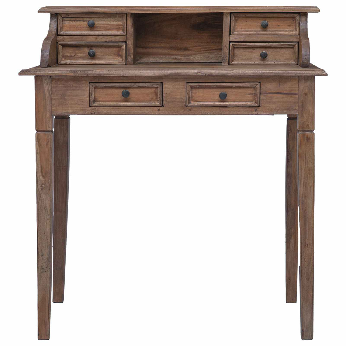 283912 vidaXL Writing Desk with Drawers 90x50x101 cm Solid Mahogany Wood