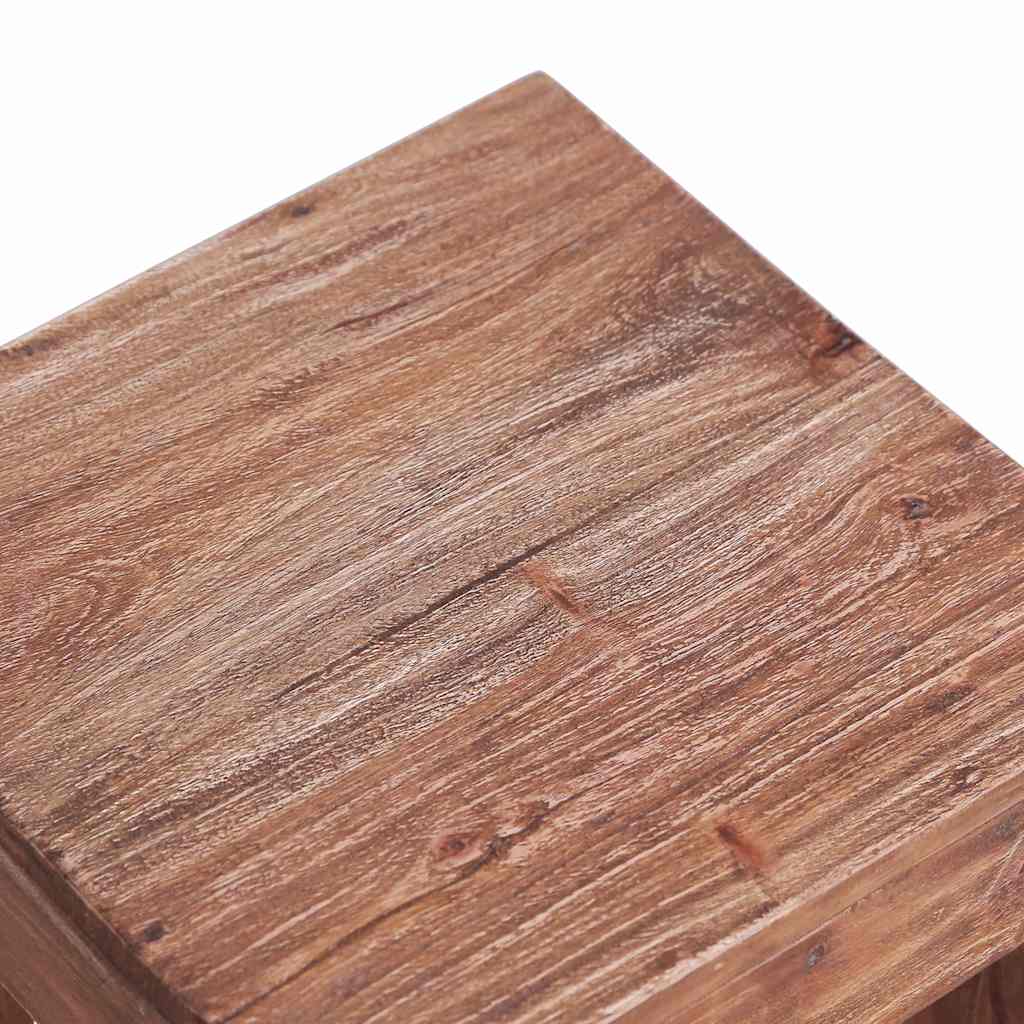 283919 vidaXL Coffee Table 30x30x30 cm Solid Mahogany Wood