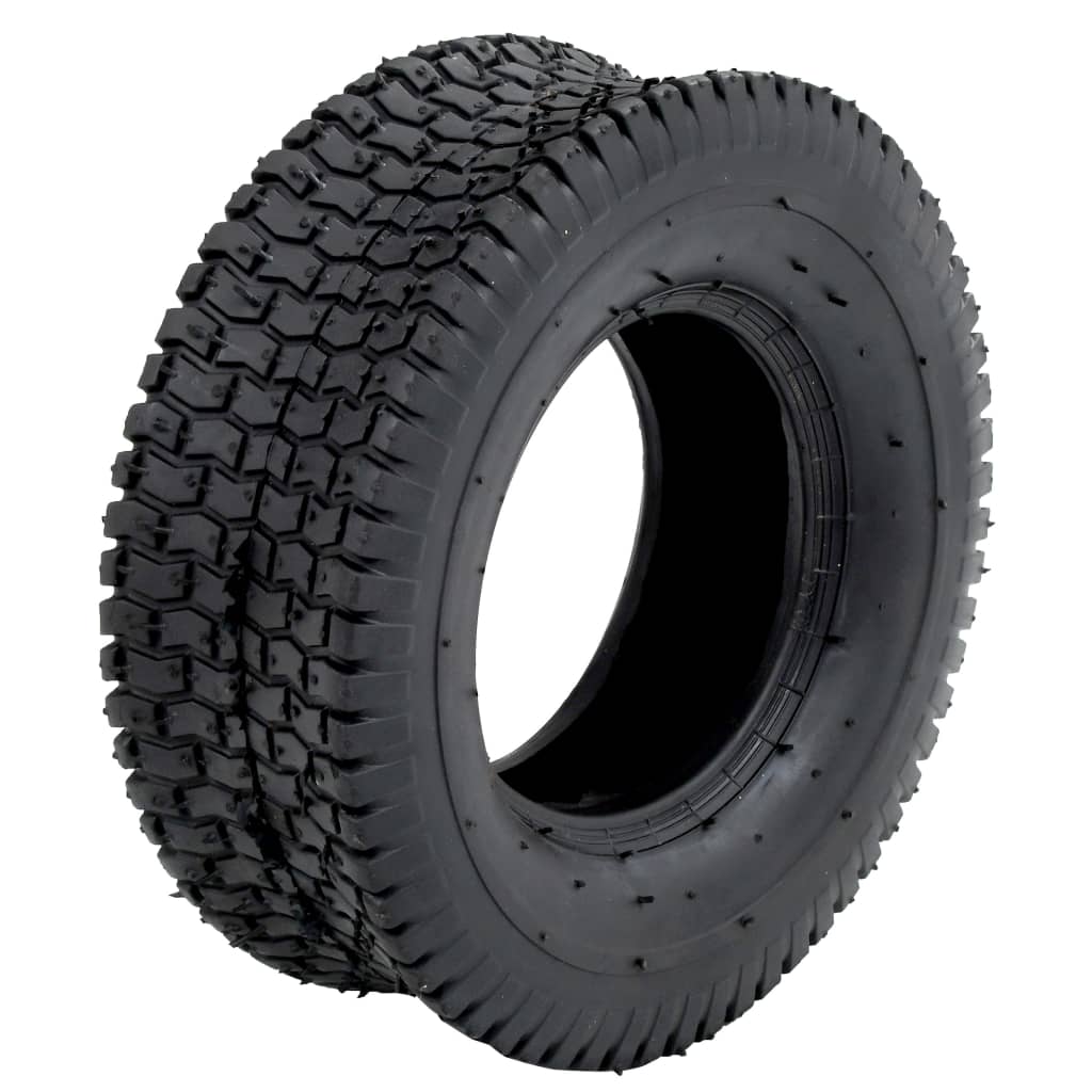 Tyre | Set of 2 | Black | Rubber | 13x5.00-6 | Heavy Weight Endurance