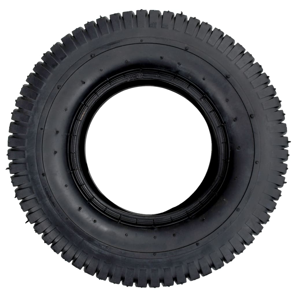 Tyre | Set of 2 | Black | Rubber | 13x5.00-6 | Heavy Weight Endurance